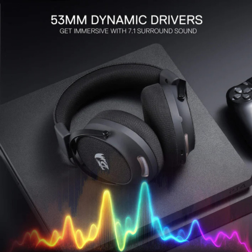 Redragon H858 casque de jeu, tri-mode 2.4GHz