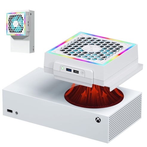 Ventilateur de refroidissement LED réglable pour Xbox Series S