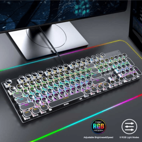 Clavier mécanique rétro punk, 104 touches