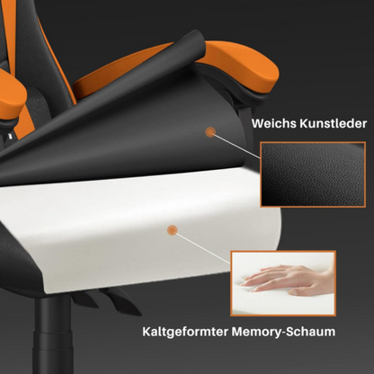 Dowinx – Chaise de gaming ergonomique en cuir PU